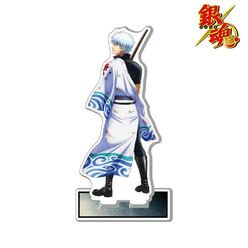 Hot Anime GINTAMA Figure Kamui Sakata Gintoki Katsura Kotarou Acrylic Stand Model Plate Desk Decor Standing Sign Prop Fans Gifts