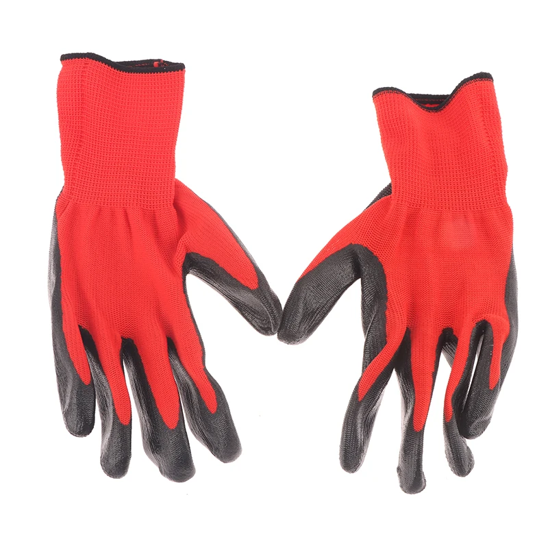 12 Pairs Advanced Work Gloves Durable Wrinkled Latex Coating For Construction Warehouse Handling Gardening