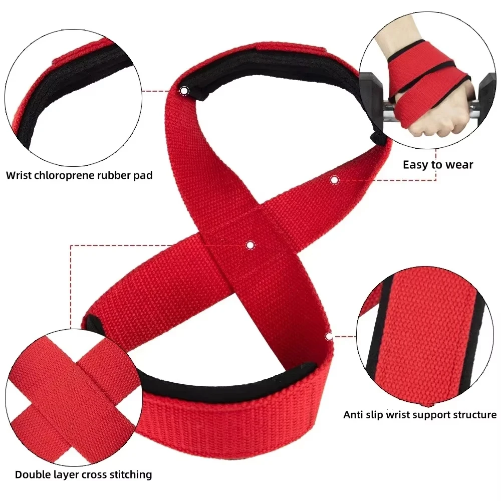 4/8/16/32PCS Figure 8 Straps D - огляд і ціна Lifting Straps Wrist