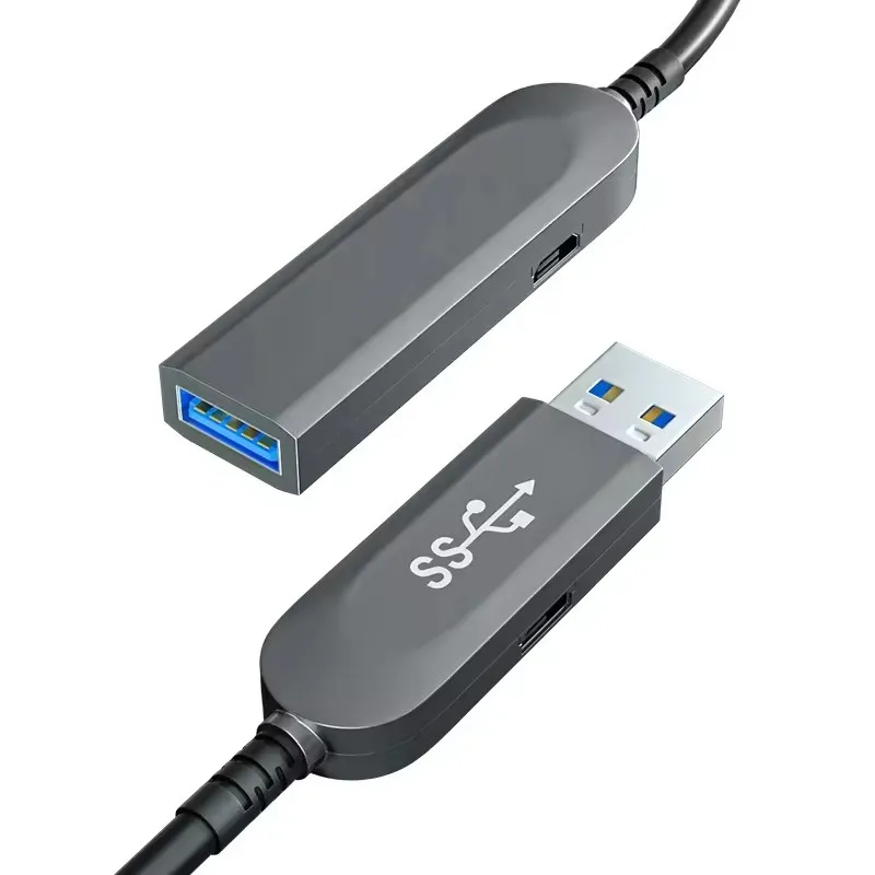 

AOC Fiber Optic USB 3.0 Extension Cable 10Gbps 10m 30m 50m Backward Compatible with USB2.0 for HDD Enclosure Camera Keyboards