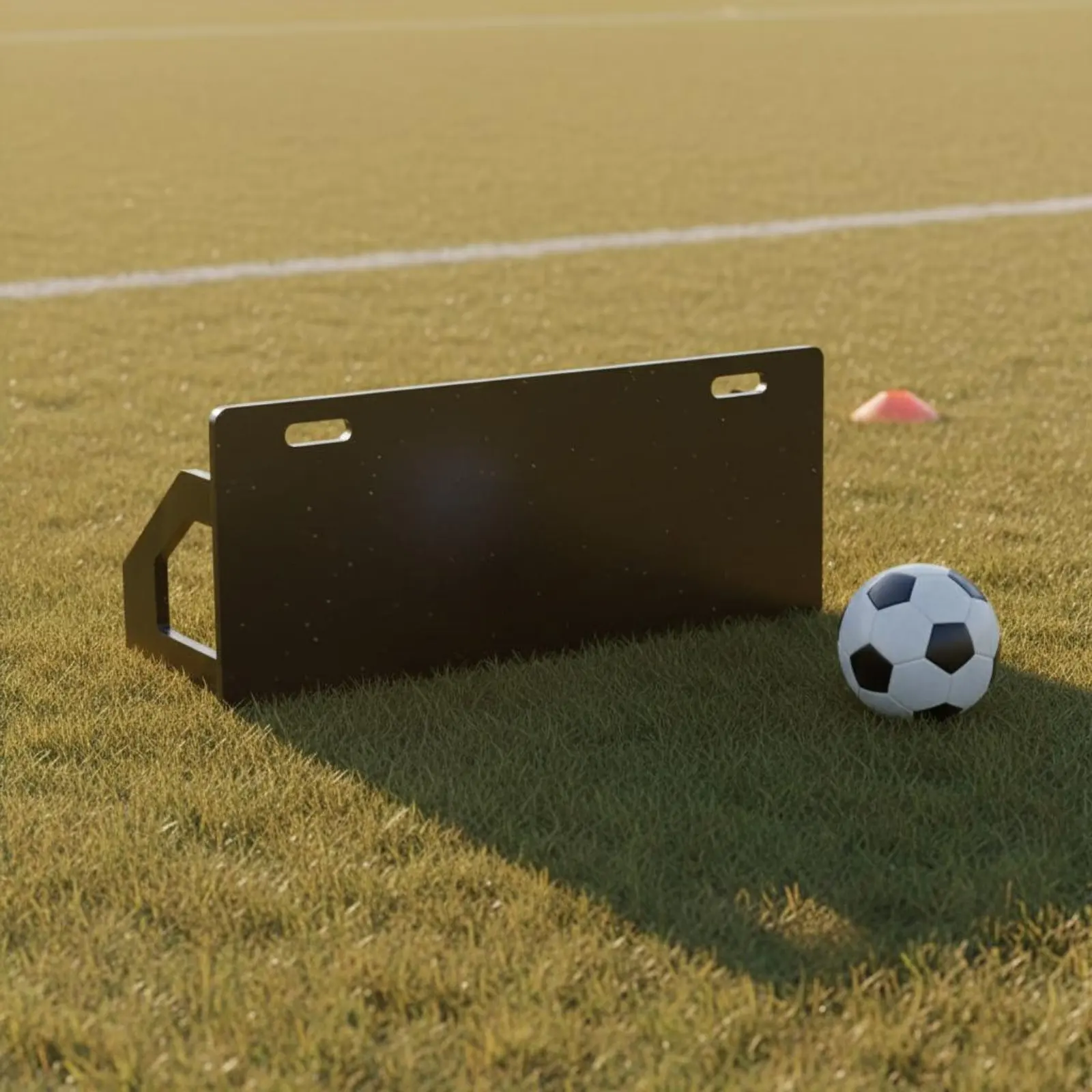 

Soccer Rebound Board Heavy Duty HDPE Soccer Kick Back Coach Football Rebound Wall Stable Sports Training Gear Easy to Carry