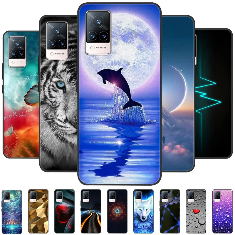 For vivo V21 5G 4G V21E Case Soft Silicone Phone TPU Coque Cover for Vivo V21E v21 V 21e 21 V2050 V2061 Protective Fundas Shell