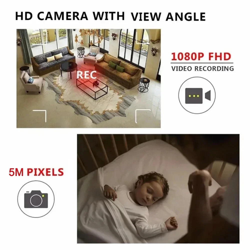 XD Mini WiFi Camera Full HD 1080p Night Vision Camera IR-CUT Home Security Camera Video Recorder Motion Detection Security Cam