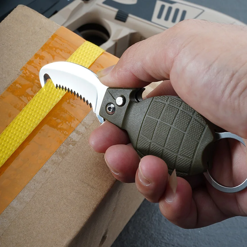 Imagem -05 - Gagi Faca de Bolso Multifuncional Facas Dobráveis para Mergulho ao ar Livre Faca de Envoltório Rápido Chaveiro de Presente Ferramentas de Acampamento com Assobios Edc