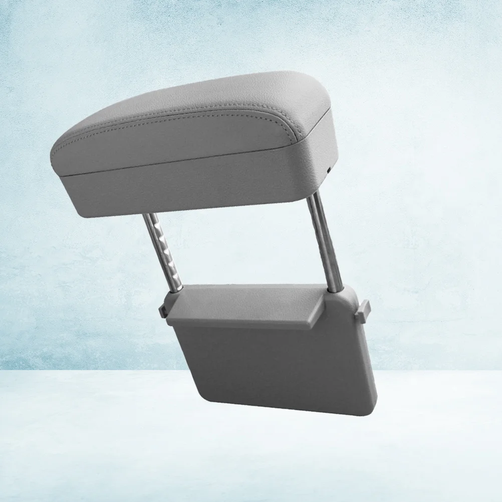 

Universal Car Grey Armrest Box Elbow Support Pad Central Console Armrests Alleviate Driving Fatigue Extra Storage Space Car