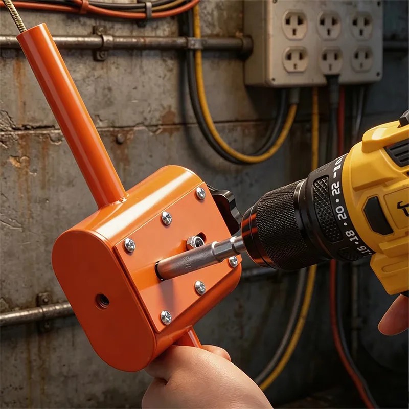 Automatic Wall Wiring Machine Portable Electric Wire Puller Anti-Jamming Cable Hidden Pipe Device For Residential Building