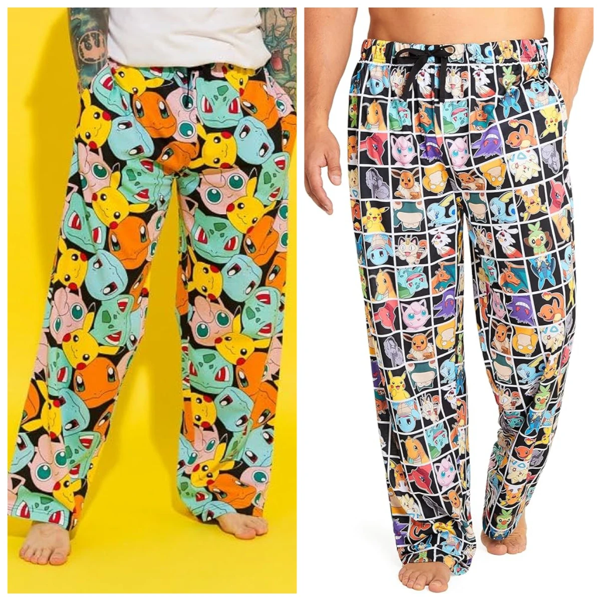 Dopamine Pokémon 3D Full Print Unisex Casual Couple Pants Cartoon Elf Loose Home Pants Sports Pants