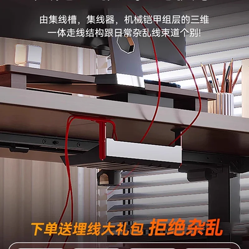 كرسي مكتب الكمبيوتر المحمول طاولة السرير ألعاب طاولة جانبية محمولة قابلة للطي ميسا طاولات ألعاب الكمبيوتر مكتب موفر للمساحة لفأرة الغرفة #4