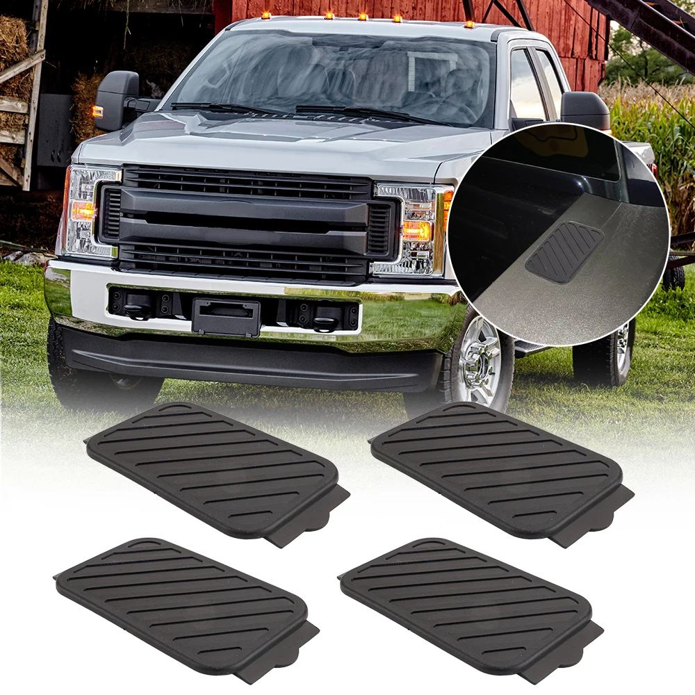 4pcs Truck Bed Stake Pocket Cover Replacement For Ford F-150 F-250 F-350