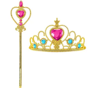 Vestido Aurora Princess Avalor feminino, Traje de Halloween, Roupas de RPG Anime, Roupa de Carnaval, Vestido longo ruffle vermelho para criança 6 principais vendas boneca elena de avalor - №4