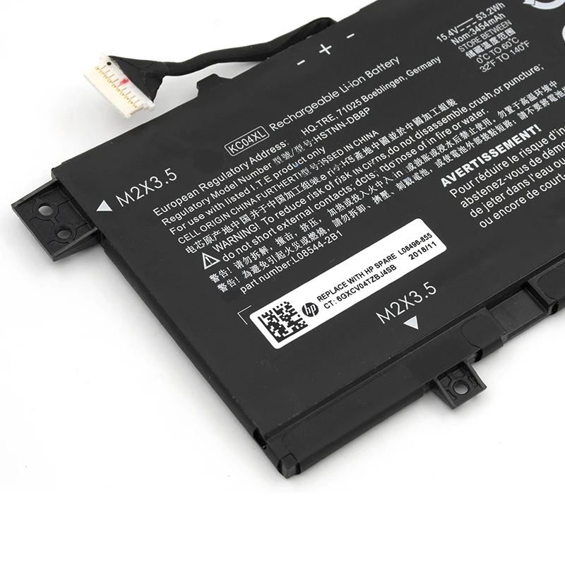 

Аккумулятор для ноутбука HSTNN-IB8K L08544-1C1 TPN-W133 KC04XL для Envy X360 13-AR 13-AG 13-AQ000 13 AH Envy 13 AH 13-AQ000 15,4 В/53,2 Втч