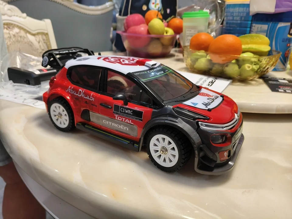 Meijiaxin 1:14 sin escobillas 14303 coche de control remoto C3 simulación Citroen coche de rally de alta velocidad tracción en las cuatro ruedas vehículo todoterreno