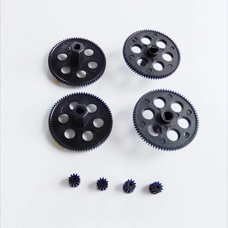 0.3M Nylon 77T Big Gear 11T Motor Pinions Gears Replacement Parts for VISUO XS809 XS809HC XS809HW Drone Quadcopter