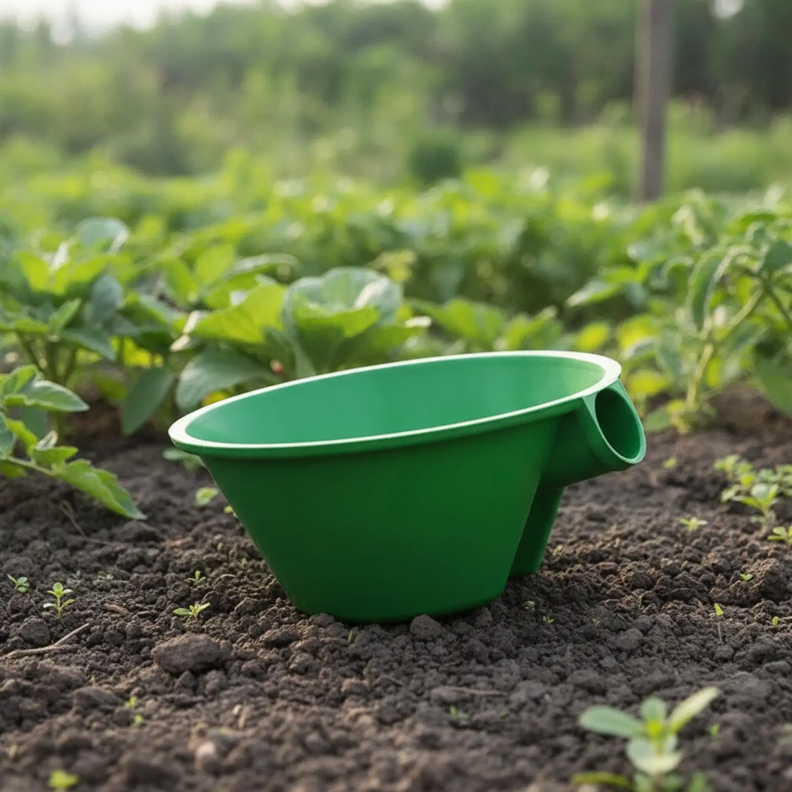 Farm Chore Manure Ladle with Reinforced Plastic Body for Feed Collection and Water Transfer Tasks