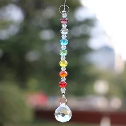 1PCS Crystal Suncatcher Ball Prism Hanging Drop Pendant Feng Shui Decoration Rainbow Maker Hanging Chakra Suncatcher Ornament