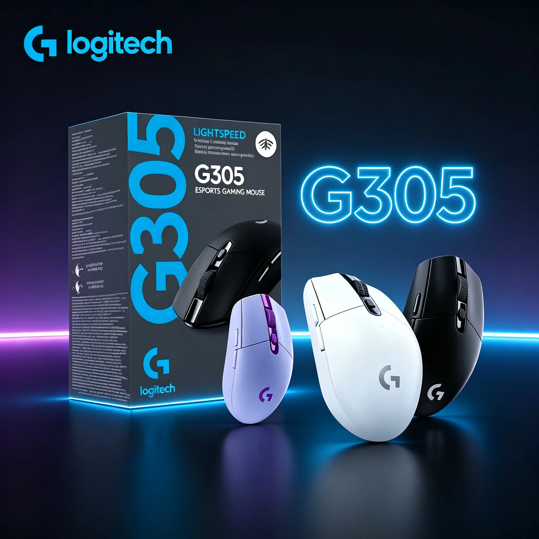 Competitive Gaming Logitech G305 Wireless Mouse Lightspeed Ultra‑Low Latency Technology Comfort Hand‑Fit Mice For FPS Shooting G