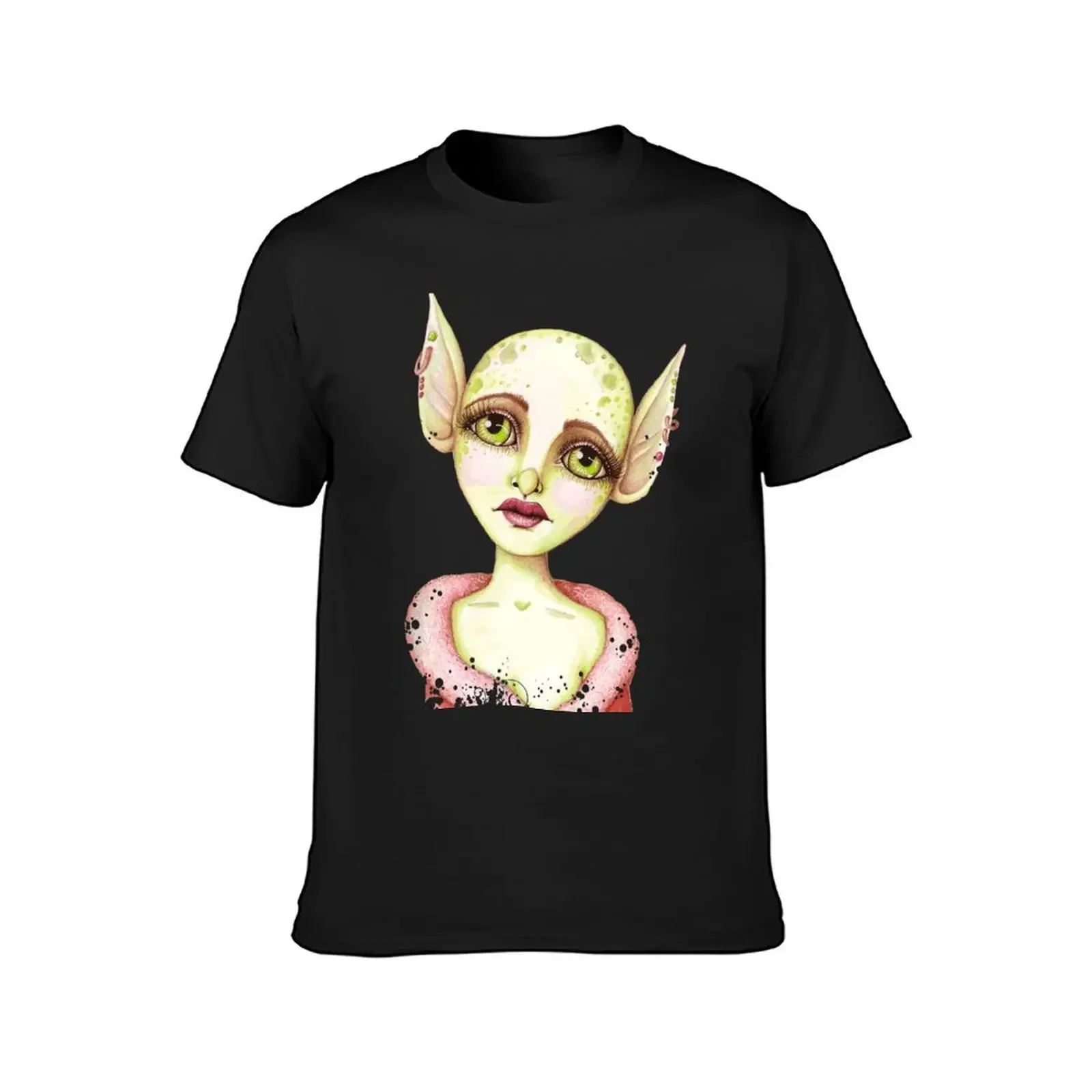 Goblin Girl Wishes T-Shirt customs basketball graphic tees luxury clothes men