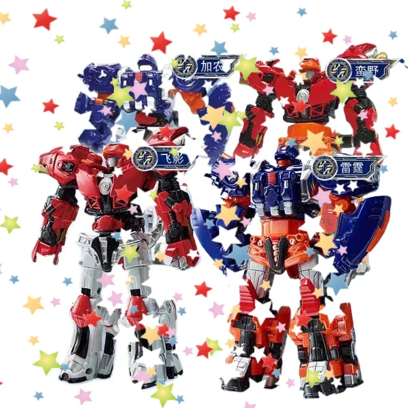 

new 2025 Korean TV Animation Deformation Lion/Sheep/Scorpion Toys 2 IN 1 METALIONS Transforming Animal to Robot Toy