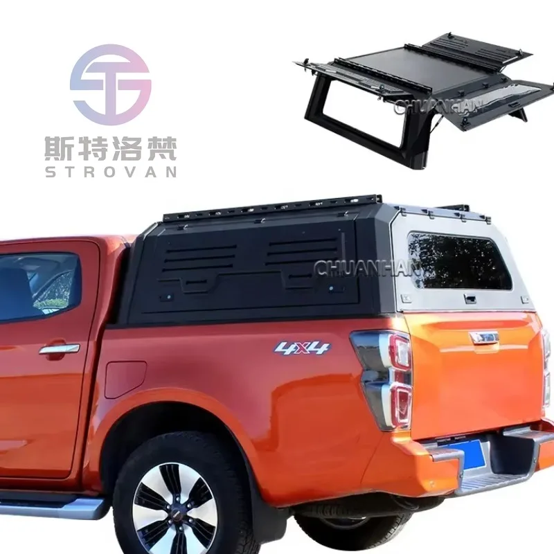 

Водонепроницаемый стальной кунг-капот STLF 4x4 для пикапов с двойной кабиной, для Nissan Navara, GWM Cannon, алюминиевый кунг-капот для Byd Shark 6