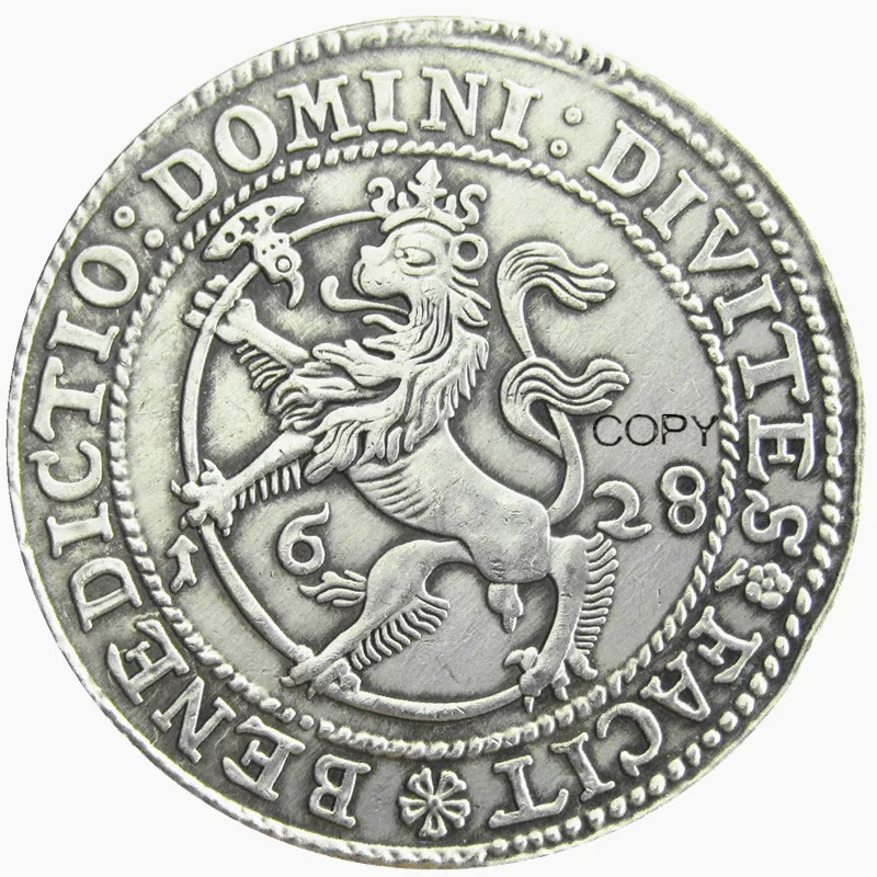 Norway 1628 1 Speciedaler - Christian IV Silver Plated Copy Coins