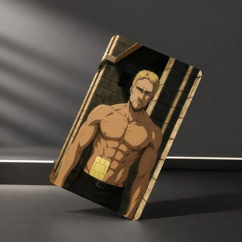 Attack on Titan Reiner Braun Sticker Film Tape Skin for Credit Card Debit Card Waterproof Stickers
