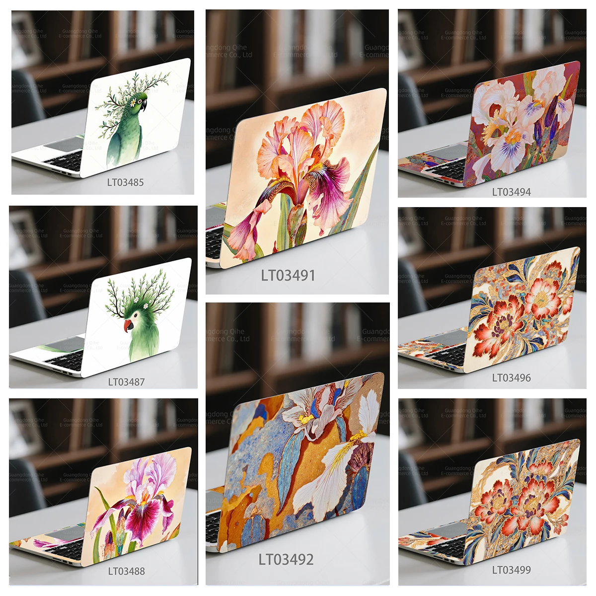 

Наклейки для блокнотов Forest Parrot Bright Floral, 2 шт., водонепроницаемые, износостойкие, самоклеящиеся, из ПВХ