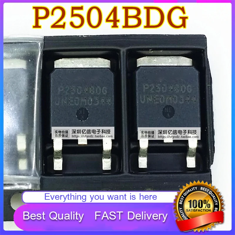 10Pcs/Lot New Original P2504BDG LASER TO252 LCD PLASMA Field Effect Transistor PAIR 1.4 Good Quality  In Stock