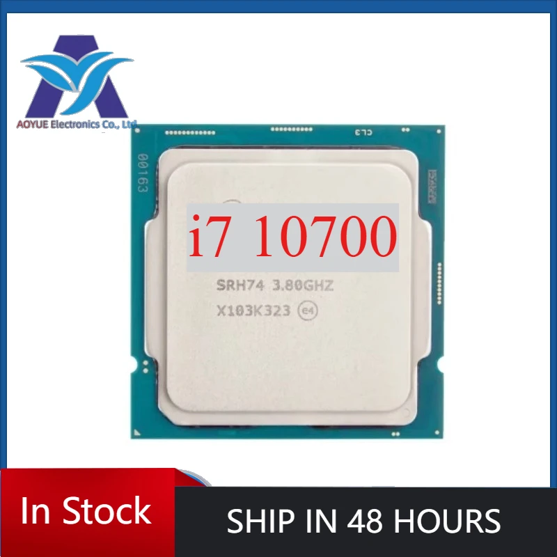 1pcs/lot Intel Core i7-10700 i7 10700 2.9GHz Eight-Core 16-Thread CPU 65W LGA 1200 No Fan Used Test perfect