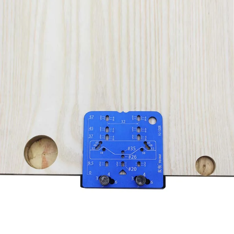 

Woodworking Tools 35mm Hinge Hole Template Jig 4PCS Concealed Hinge Jig Kit For Door Cabinets Hinges Mounting
