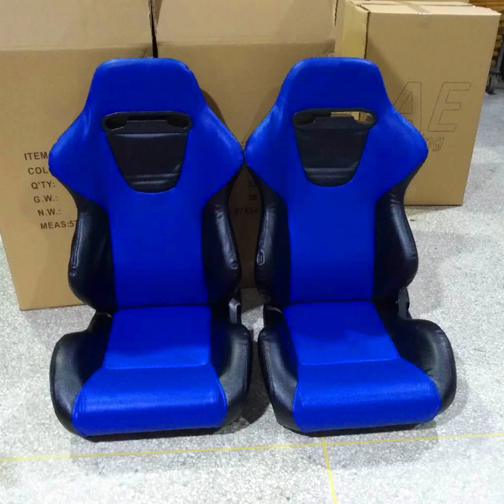 

Высококачественные гоночные сиденья из ПВХ 1034: Удобные универсальные спортивные ковшеобразные сиденья с карбоновой спинкой и тканевой обивкой