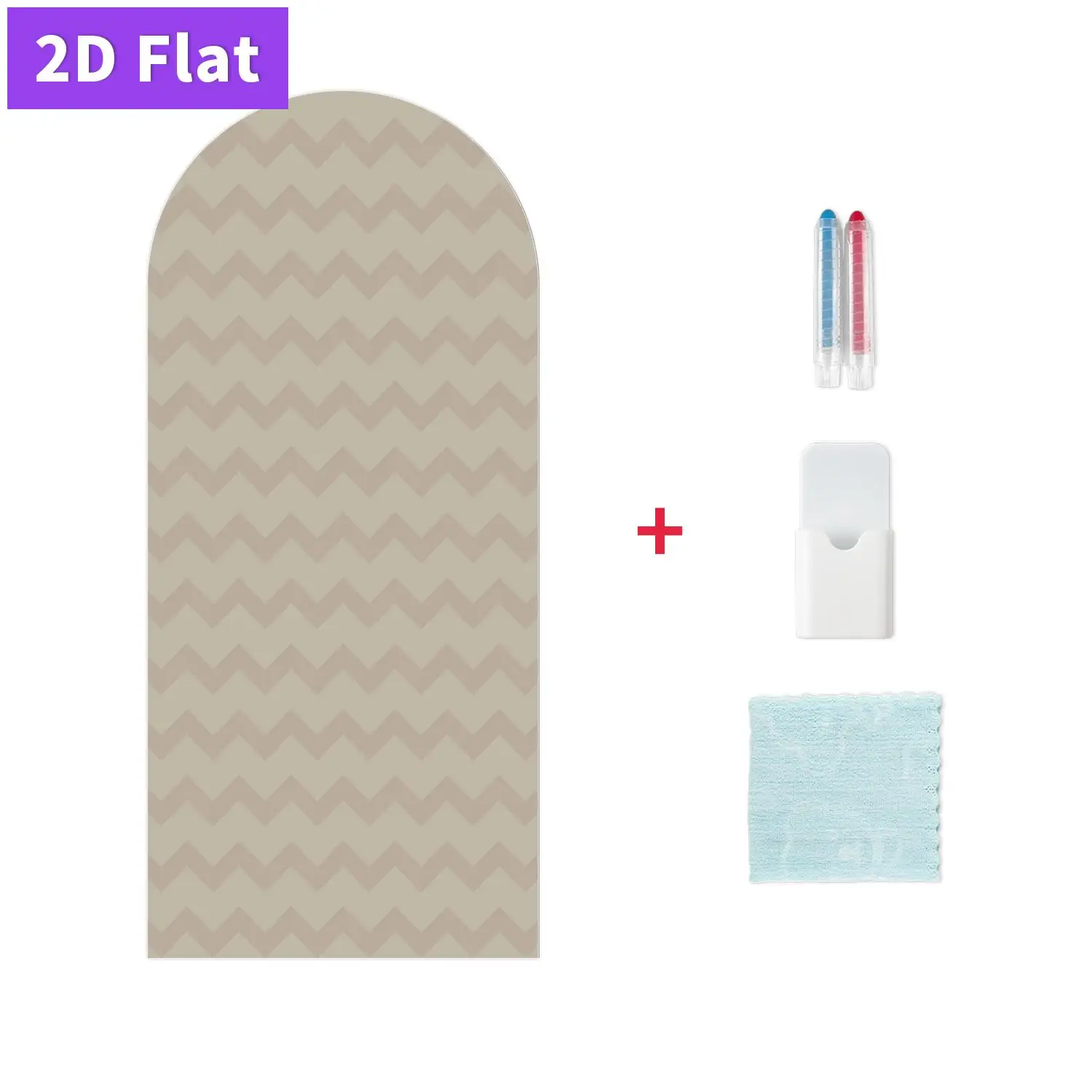 1 PC wavy pattern arched design, multi-color selection, self-adhesive magnetic wall sticker, 45*100cm