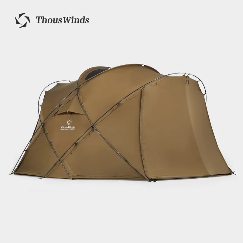 Thous Winds CNC 4-8 Person Family Camping Tent Outdoor Emotional Camp Tent 20D Ripstop Nylon Both Side Silicon Lightweight Tents