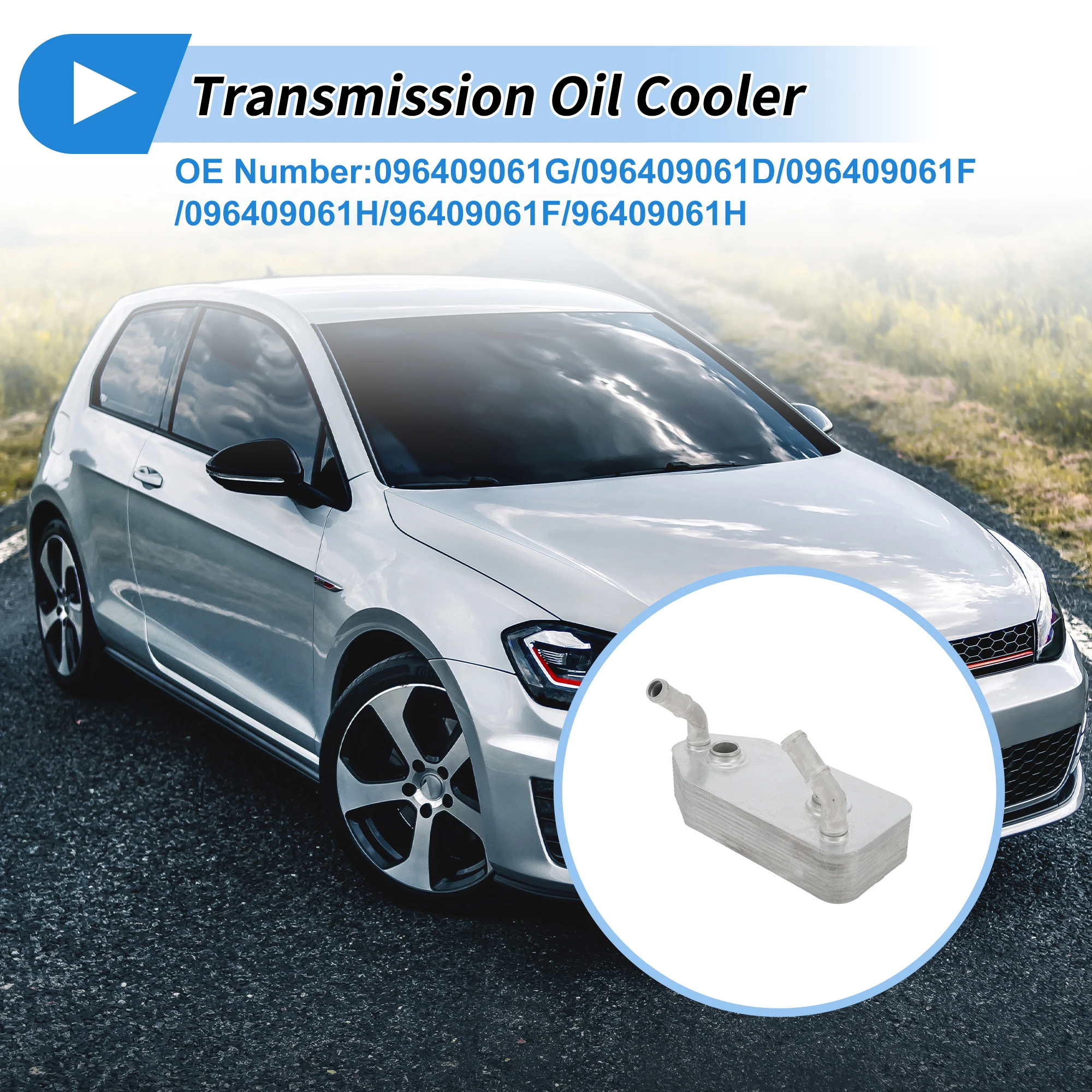 UXCELL enfriador de aceite de motor para Volkswagen Jetta 1999-2005, para Volkswagen Golf 1999-2006 No.096409061G aleación de aluminio 1 Juego
