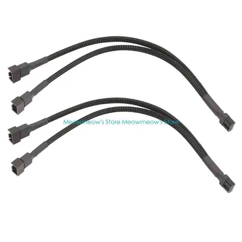 W91A 4PIN PWM 팬 스플리터 케이블 9.8 인치, PC 팬 스플리터 1 ~ 3/2/1 변환기