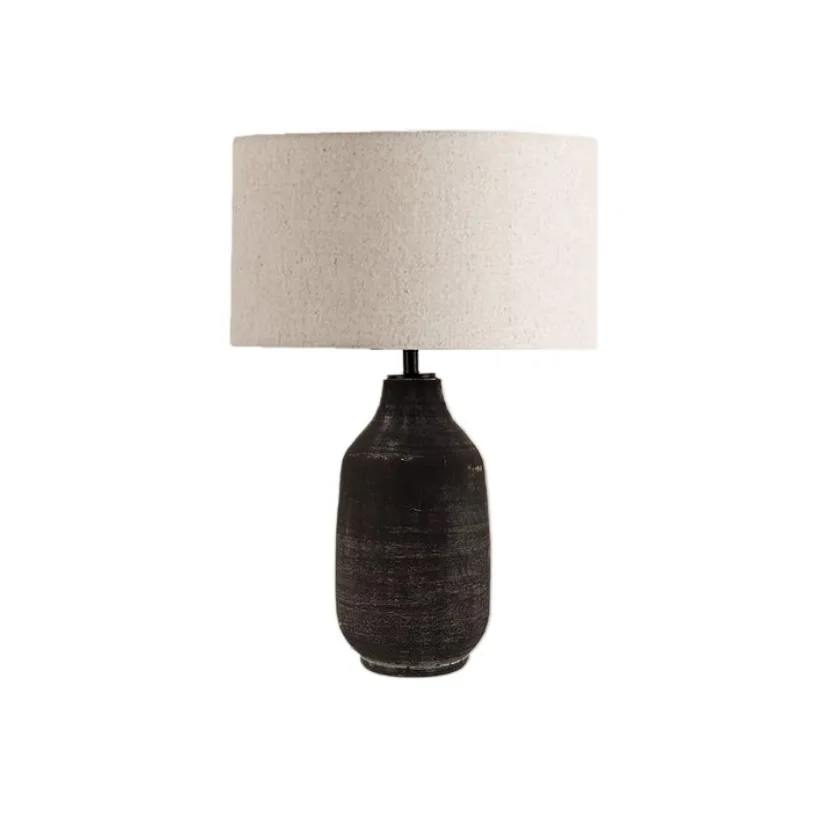 

Wabi-sabi wind, pottery pot, desk lamp, living room, Chinese style, bedroom, retro, homestay, ceramics, decoration, ornaments