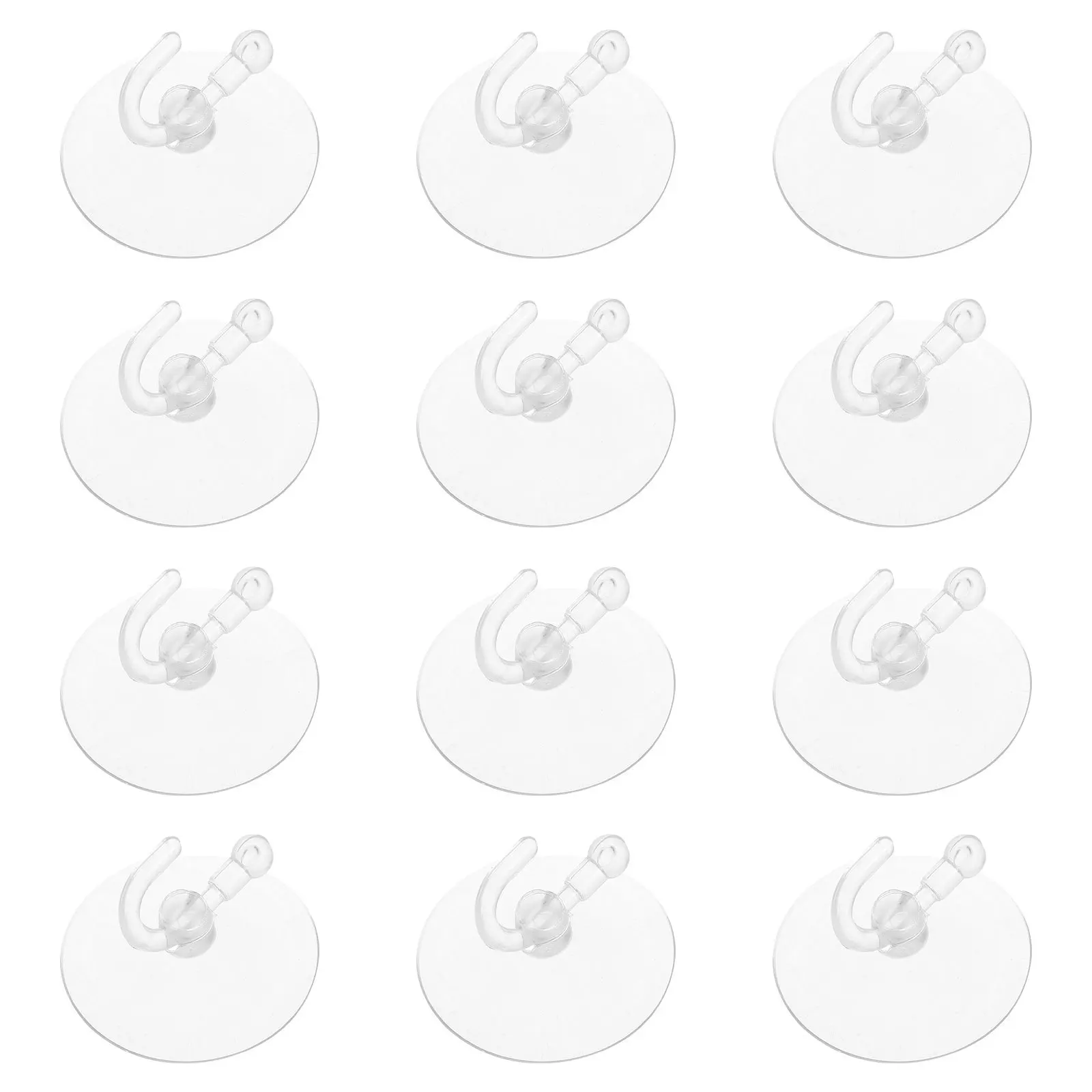 

40Pcs Clear Suction Cup Hooks Heavy Duty Wall Mount Hangers for Glass Tiles Mirrors No Drill Needed Bathroom Kitchen