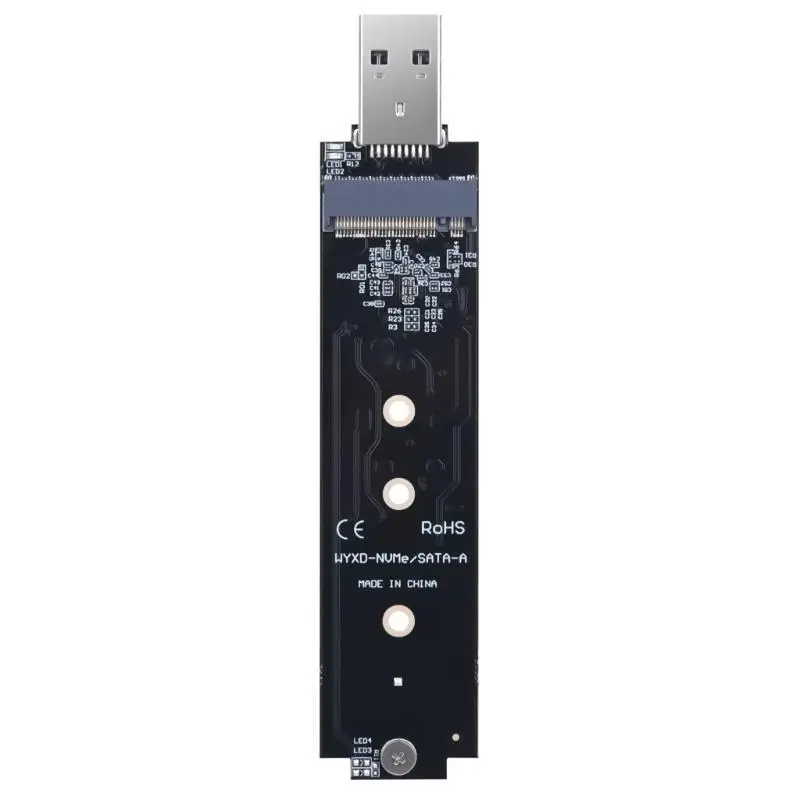 652F M.2 NVMe SATAs SSDs To USB 3.2 Enclosure Supports UASP And Multiple OS Compatibility