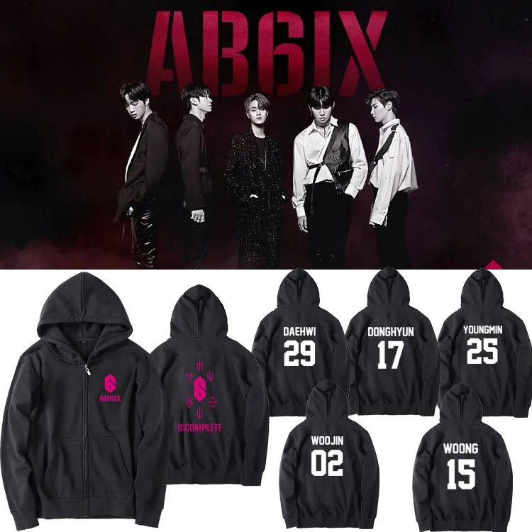 

Толстовка AB6IX Birthday Support Hoodie Jaet Street Sle с длинными рукавами, хлопковая, свободного кроя, с карманом-кенгуру, для женщин