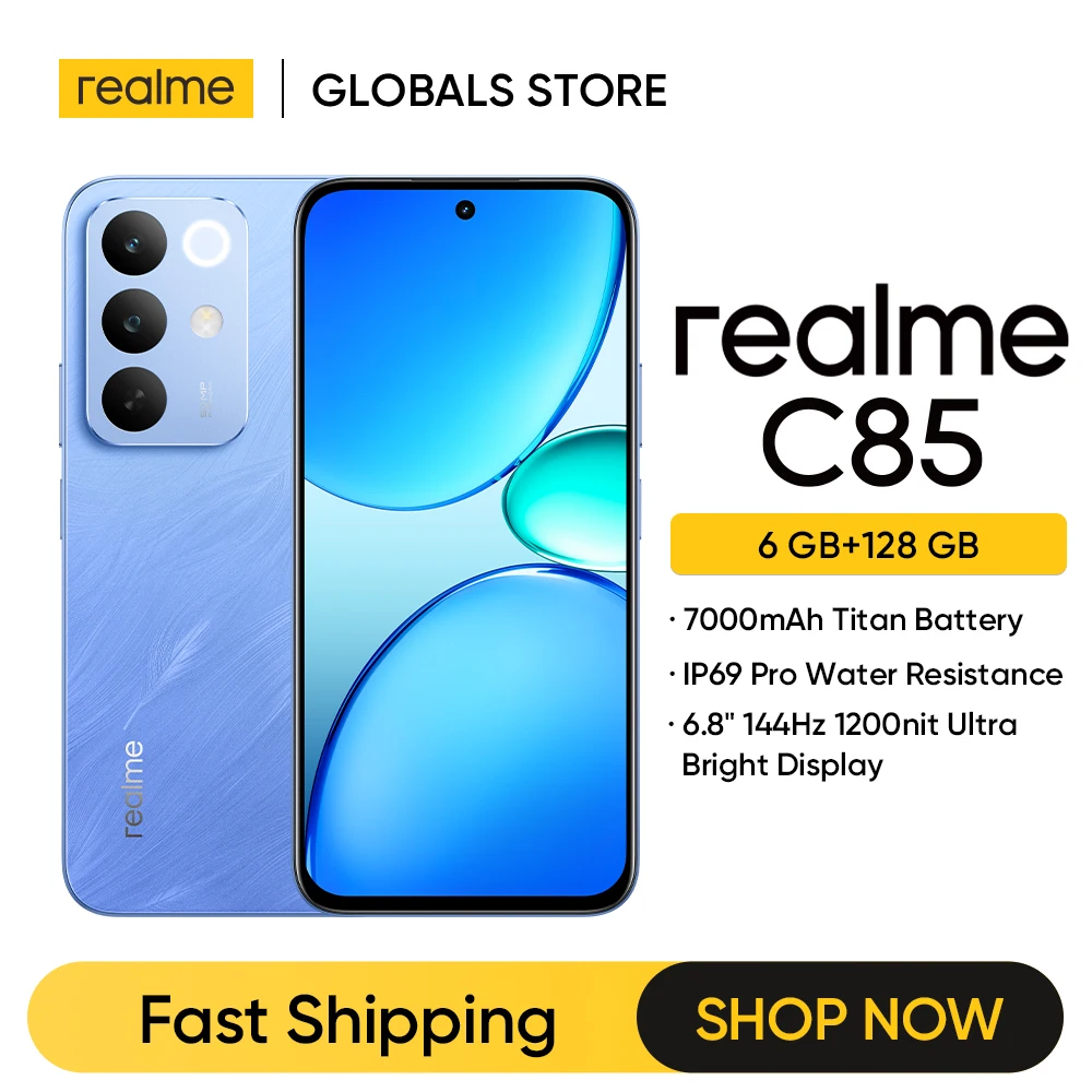 【¥28,836】realme C85 ロシア版 Snapdragon 685 8GB+256GB ブルー 特別割引-アリエク特価アラート