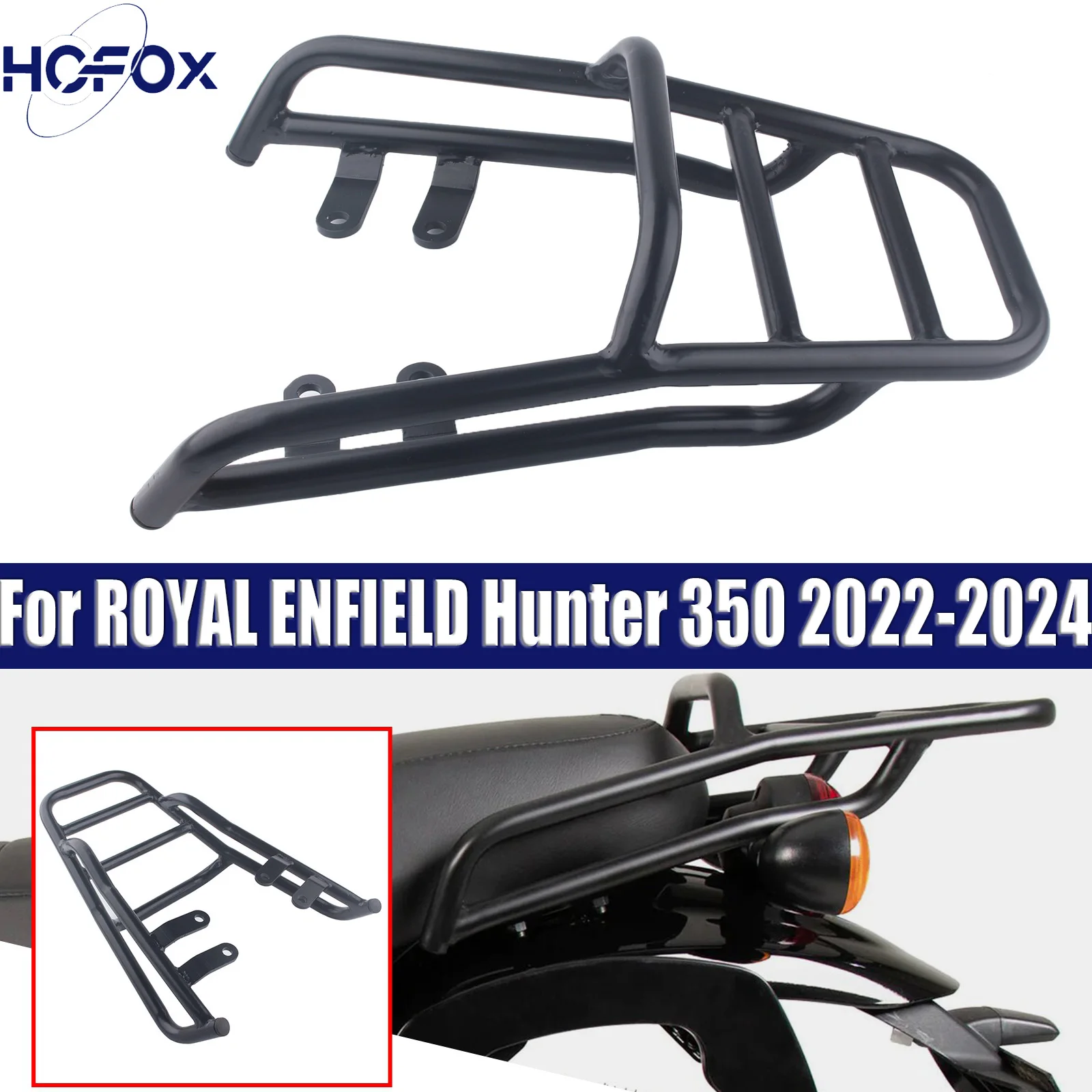 

For ROYAL ENFIELD Hunter 350 2022-2024 2023 Luggage Rack Rear Tail Rack Suitcase Carrier Board