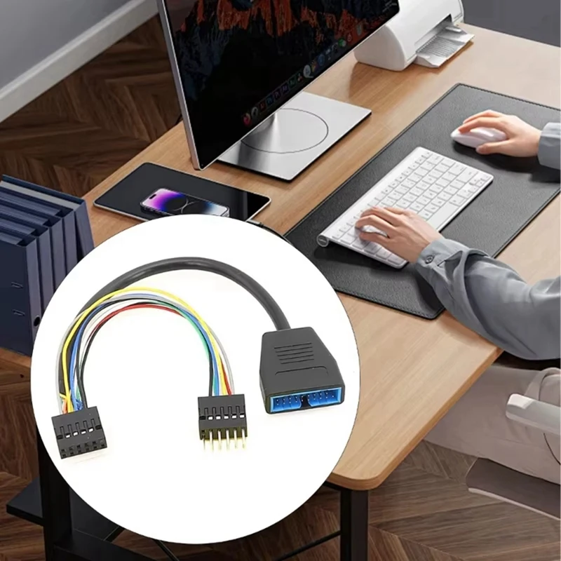 

Высокоскоростной USB-кабель 11-контактный (гнездо) - 11-контактный (штекер) USB, 19-контактный USB-кабель, горячая распродажа, в наличии