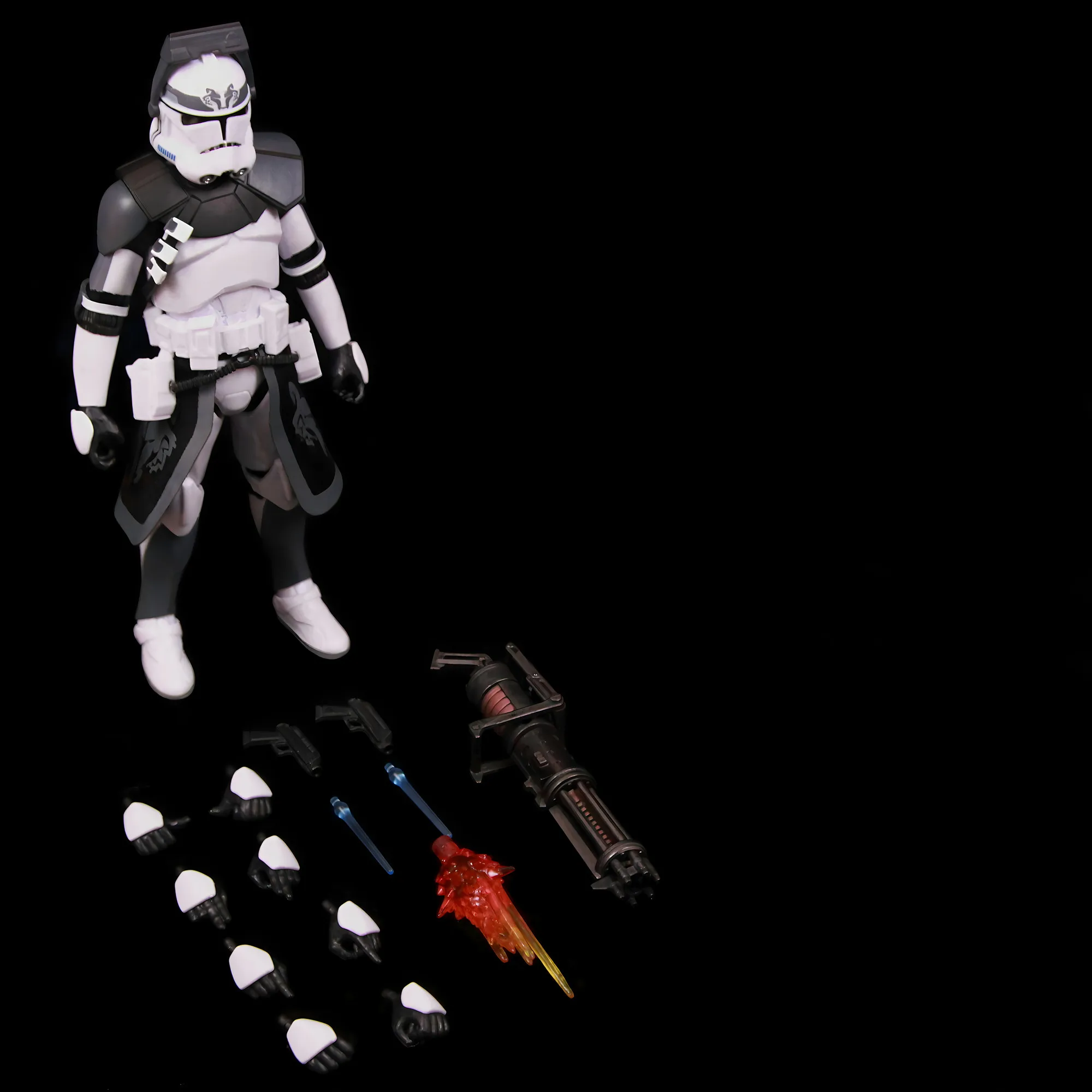 New Body(JOV3.0) - Star Wars 104th Trooper Wolf Pack Boost Sinker Comet Kamino ARC Trooper Grey Team 6" Action Figure Clone Toys image 3