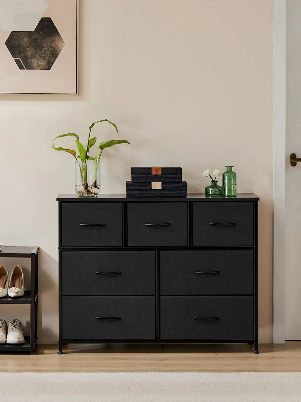 Jhk Desser Voor Slaapkamer Met 7 Stoffen Laden Organizer Opbergkast Borstkleding Voor Woonkamer Vitrinekast Van Meubels - afbeelding 2