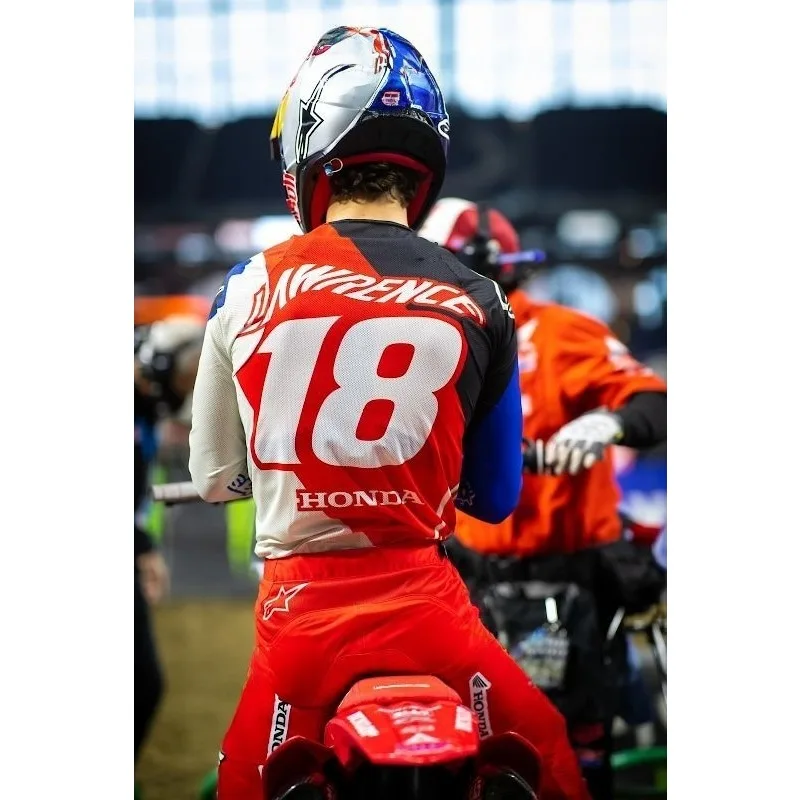 

Классический ретро Гонд # Джерси для мотокросса Jett Lawrence Mxgp 18, мужской и женский, с круглым вырезом, большой дышащий, быстросохнущий спортивный топ