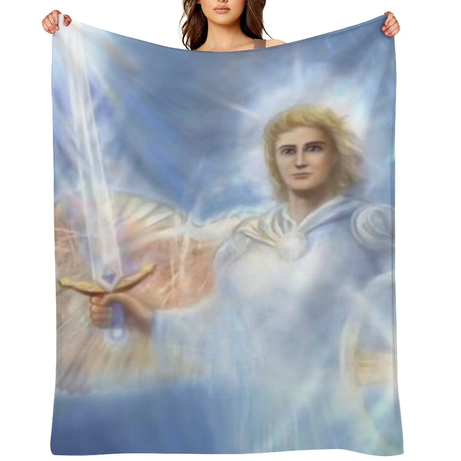 

Saint Michael The Archangel Throw Blanket Single Soft Plaid christmas gifts Kid'S Blankets