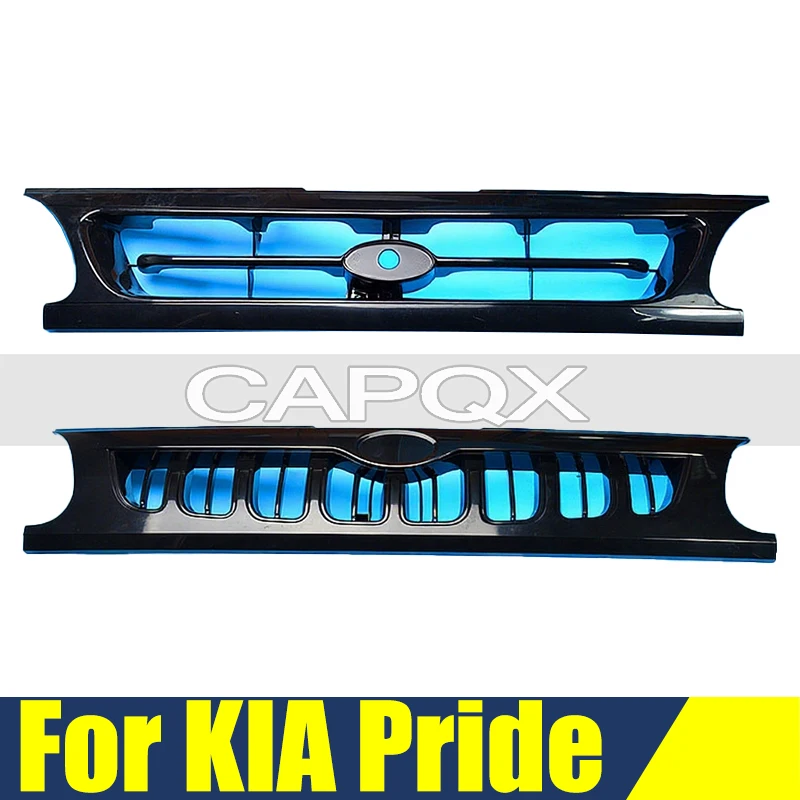 

Решетка переднего бампера, маска для радиатора KIA Pride, хромированная решетка, средняя сетка, гоночные грили, автоматическая решетка
