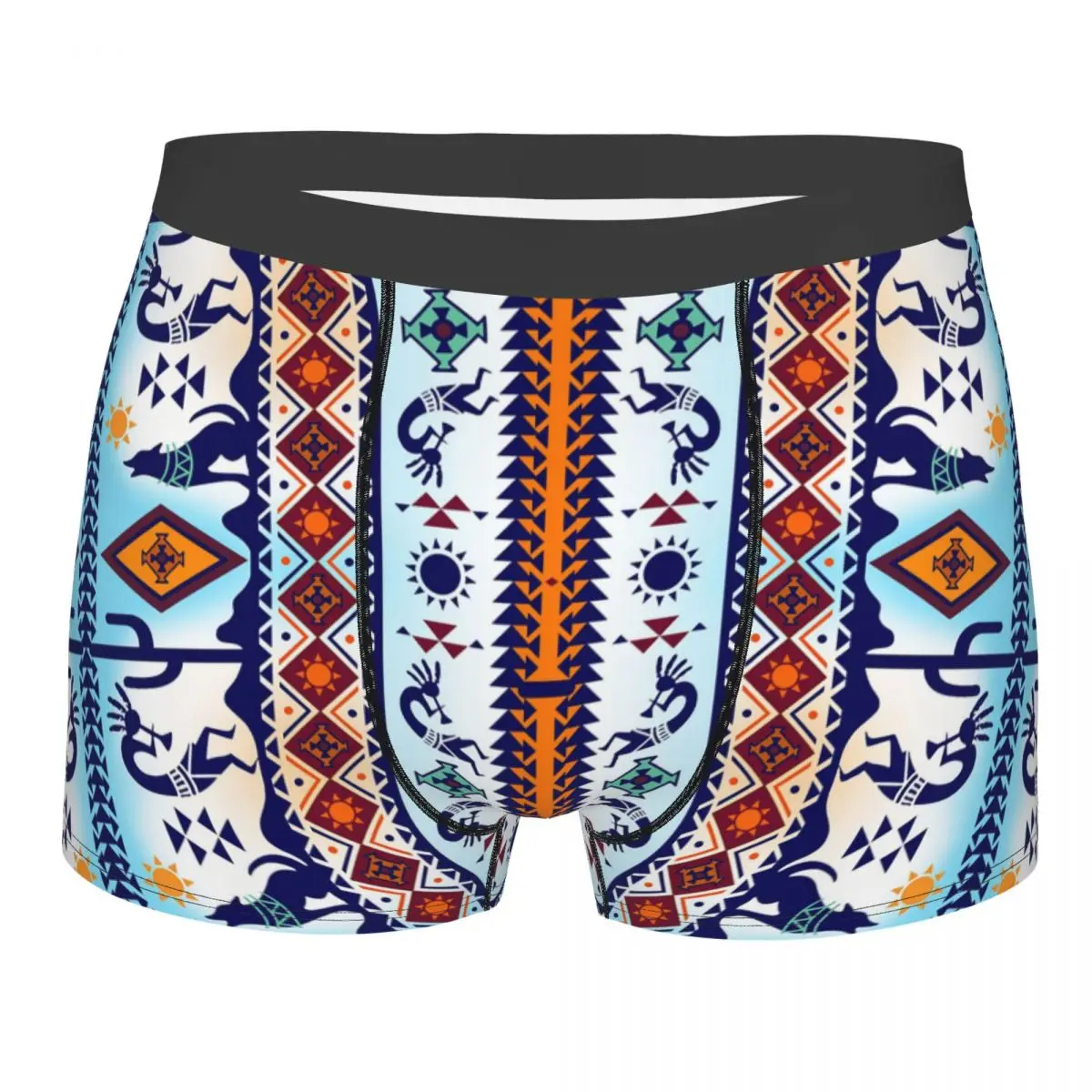 

Custom African Tribal Native American Kokopelli Underwear Men Print Boxer Briefs Shorts Panties Soft Underpants