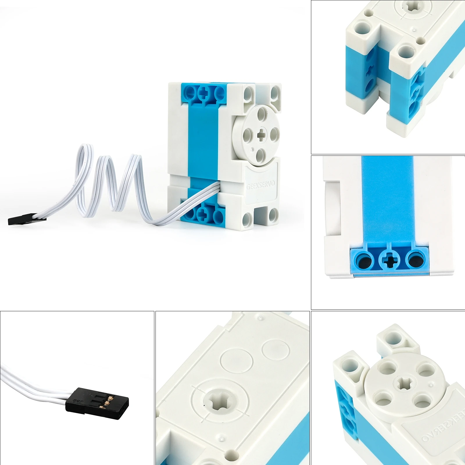 Servomotor digital programable de 5KG 6V 360 °   Piezas de bricolaje de funciones de potencia de juguete servo de alto par controlable en ángulo para brazos robóticos