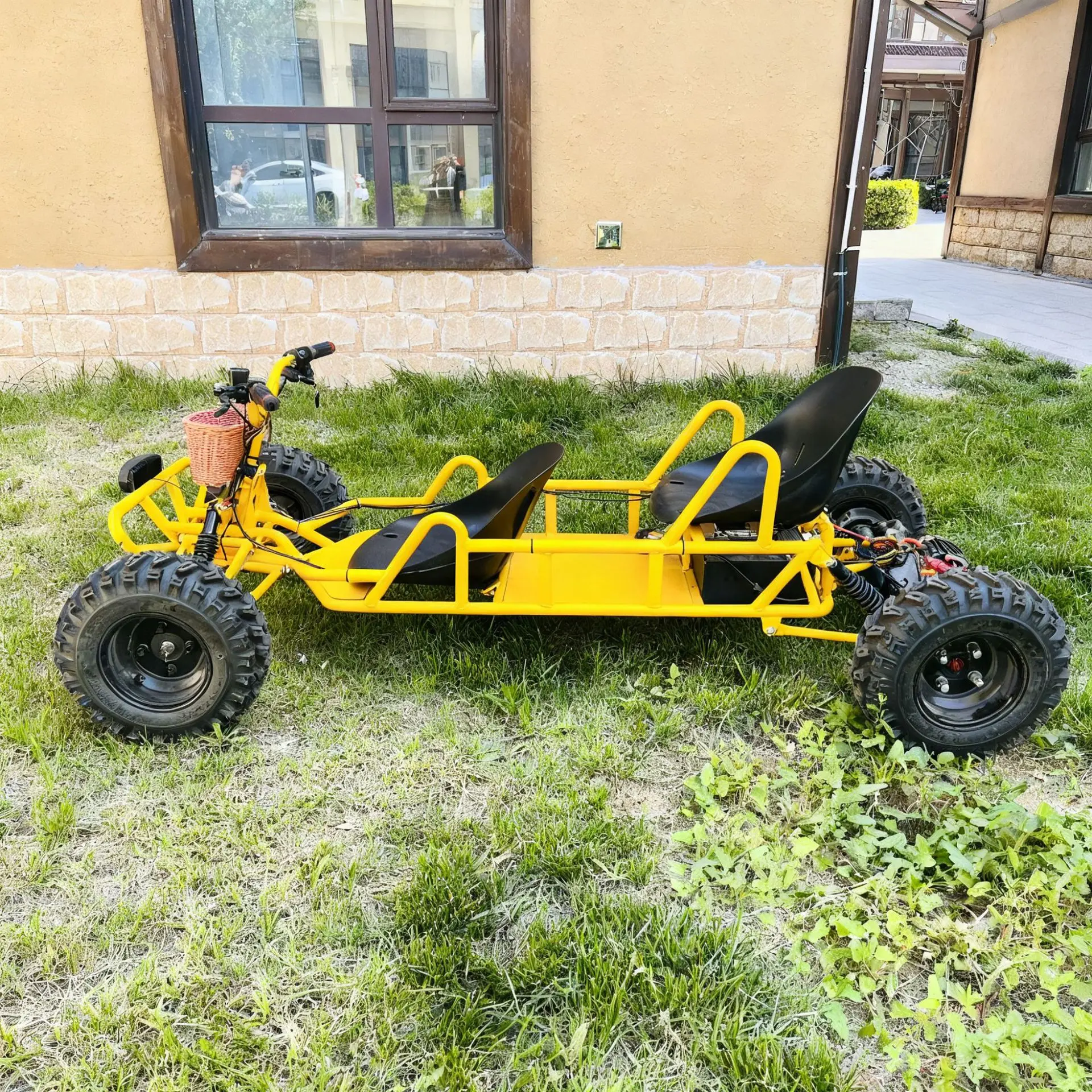 Fuel powered four-wheel two seater off-road kart, all terrain kart, adult off-road outdoor electric kart