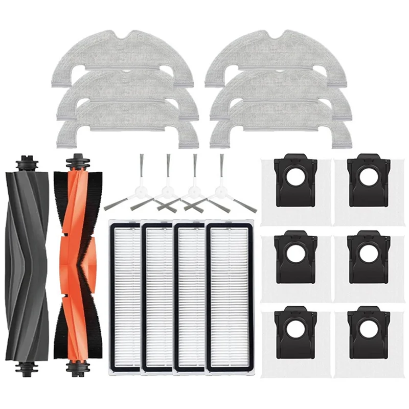 A02V-الفرشاة الجانبية الرئيسية فلتر Hepa ممسحة القماش كيس لجميع الغبار ل Dreame D10 Plus Gen 2 RLD32GD روبوت فراغ إكسسوارات قطع غيار #5